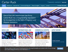 Tablet Screenshot of carter-ruck.com